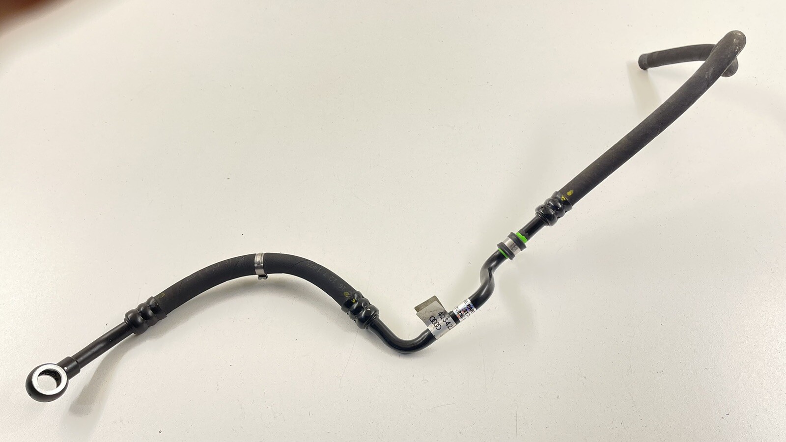 08-15 AUDI R8 POWER STEERING RETURN LINE HOSE PIPE GEAR TO COOLER 423422891D OEM