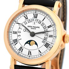 PATEK PHILIPPE 18K Rose Gold 36mm Perpetual Calendar Retrograde Moonphase 5059 2