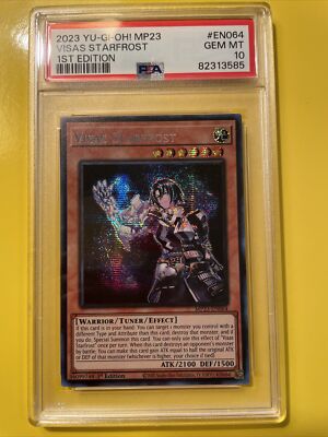YuGiOh VISAS STARFROST #MP23-EN064 🔥PSA 10 GEM MT🔥1st EDITION