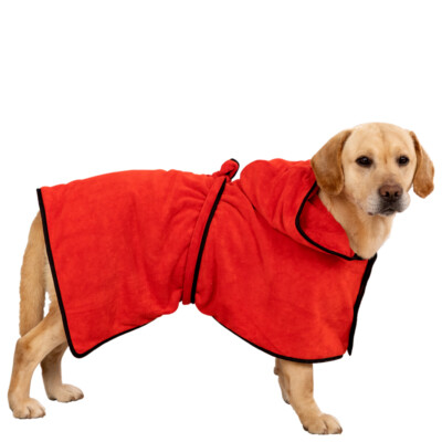microfiber dog robe
