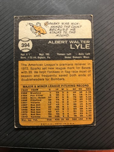 1973 Topps Baseball Cards Singles 300-660 Complete Your set You U Pick - Picture 206 of 334
