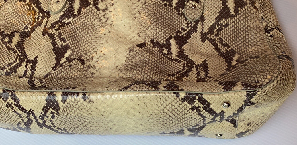 Cole Haan Trinity Python Print Leather Bag Tote - image 6