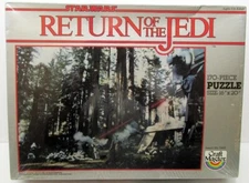 VINTAGE STAR WARS RETURN OF THE JEDI 170 PC BATTLE ON ENDOR 16X20 PUZZLE SEALED!