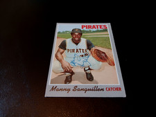 Manny Sanguillen Autographed 1970 Topps Baseball Vintage Pirates Card #188 Auto