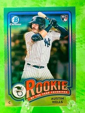 Austin Wells RC - Rookie of the Year Favorites - 2024 Bowman Chrome #ROY2 Yankee