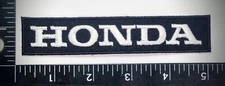 Honda Patch Name Tage White Championship High Quality Sew or Iron on Embroidery