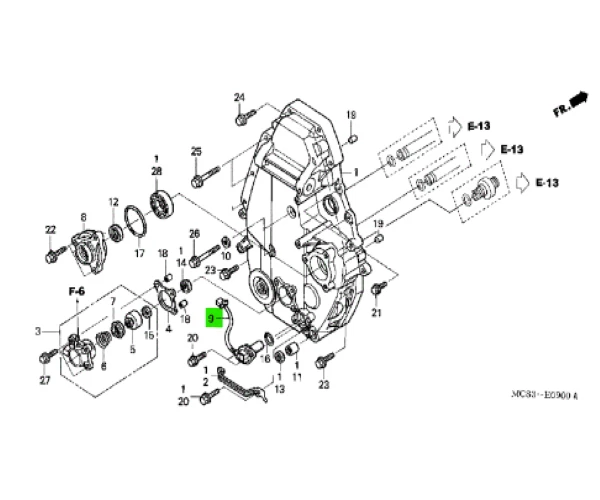 Sensor de velocidad de aire acondicionado Honda ST1300 A 37700-MCS-003 genuino JDM ST1300A ST1300P ST1 Foto 2 de 2