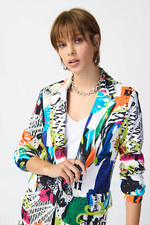 Joseph Ribkoff 241302 Abstract Print Blazer Size 12 Rrp £305