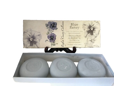 THE SOMERSET TOILETRY CO SOAPS ENGLISH CTRY COLL BLUE PANSY