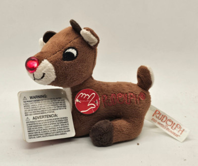 Dan Dee singt Musical Rudolph das Rentier mit der roten Nase Plüsch leuchtet - Vintage