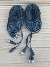 Swann CCTV Camara Cable Black 60ft Each (Lot of 2)
