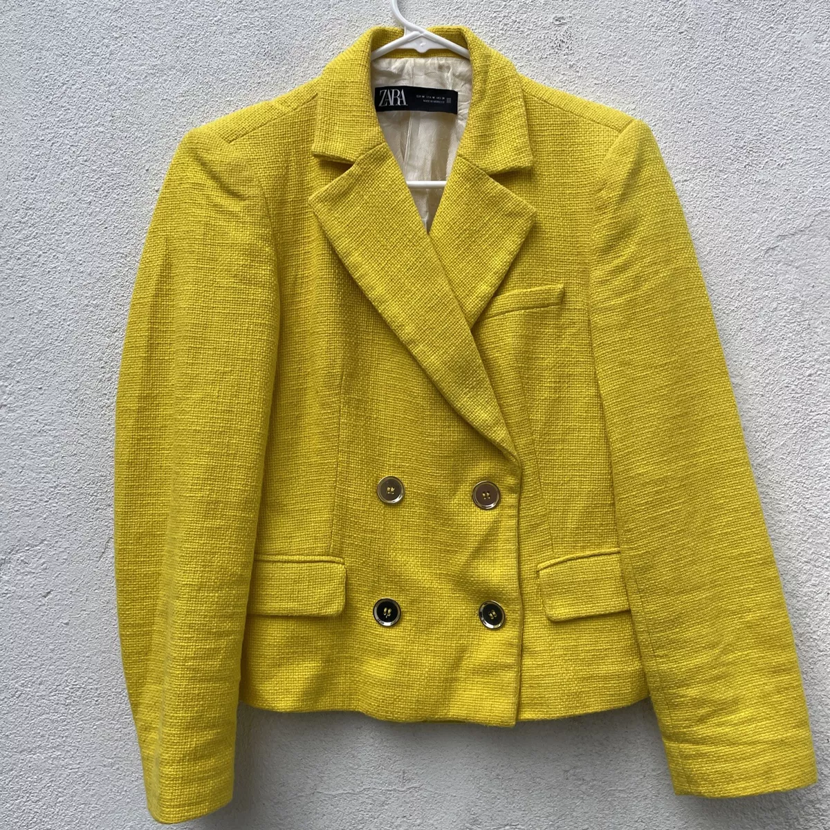 Mustard colour jacket shop zara