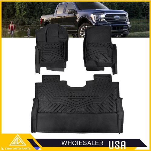 Floor Mats for 20152024 Ford F150 F150 Super Crew Cab TPE All Weather