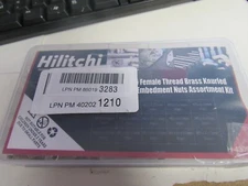 Hilitchi 460 Pcs M2 M3 M4 M5 Female Thread Brass Knurled Threaded Insert Embedme