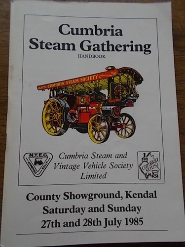 KENDAL CUMBRIA 1983 Vintage Steam Gathering Handbook Traction Engine Rally