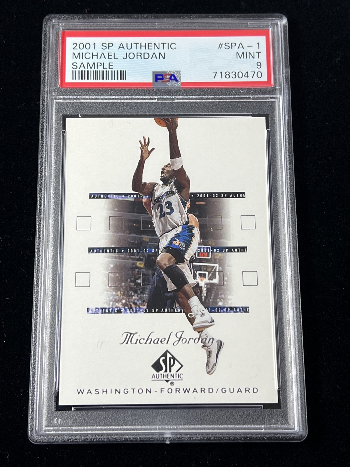 2001 SP Authentic Michael Jordan SAMPLE PSA 9 MINT GOAT