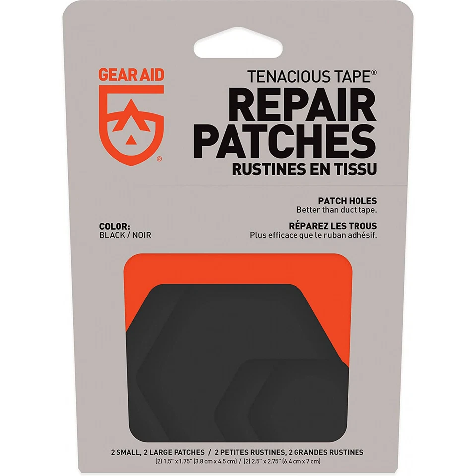 GEAR AID Tenacious Tape Repair Patches for Jackets, Outdoor Gear, 2.5” 1.5” Hex - Image 2 of 4