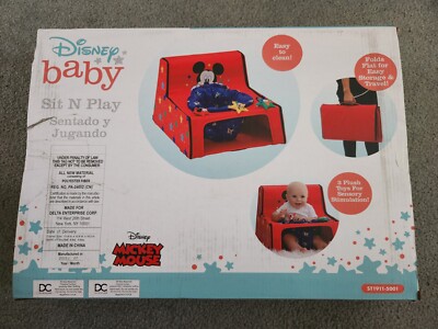 Disney Mickey Mouse Sit N Play Portable Activity Seat for Babies