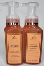 BATH & BODY WORKS (LOT OF 2) WHITE BARN KITCHEN MANDARIN GENTLE & CLEAN FOAMING