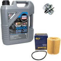 MotoröL Set 5W-30 5 Liter + ÖLfilter SH 4039 P + Schraube FüR Lexus Toyota RAV 4