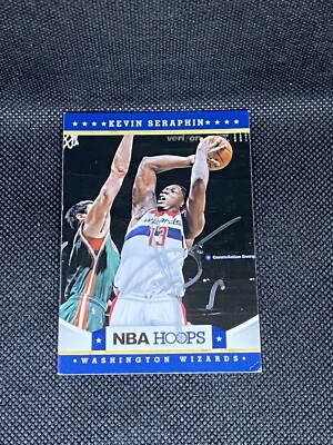 Kevin Seraphin Washington Wizards 2012-13 NBA Hoops Signed Auto #176 ~ COA