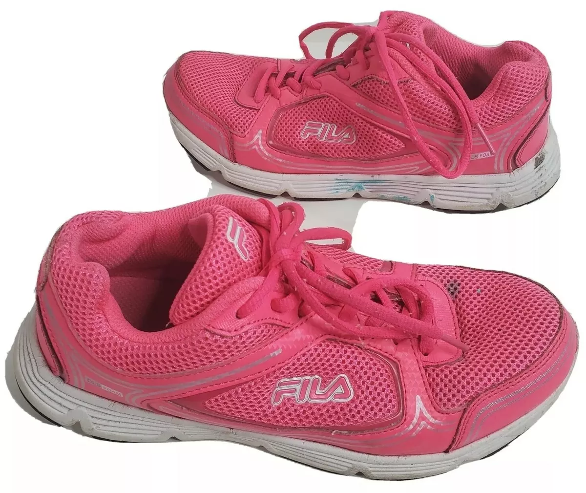 Fila Shoes Women 8.5 US Hot Pink Athletic Workout Distressed