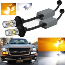 2x 3157 Switchback Canbus Led Turn Signal Light Drl Bulbs For Chevy Silverado