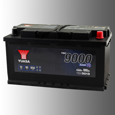 YUASA YBX9019 Starterbatterie 12V 95Ah 850A (EN) ''AGM Start-Stop Plus''