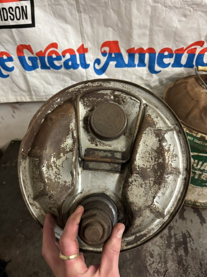 VTG 5 Gallon Quaker State Amoco Spectro Car & MC Oil Cans Lot eBay