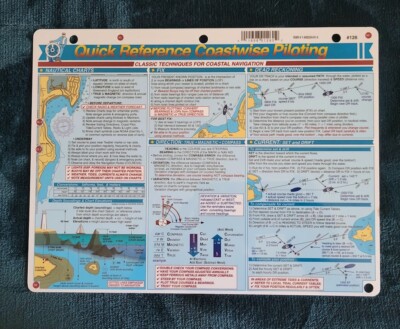 Davis Instruments #126 Quick Reference Coastwise Piloting Card 