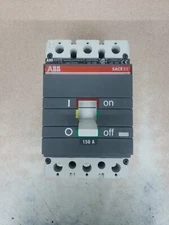 ABB SBH 3150 Breaker 3 Pole 150 Amp SACE ~ USED