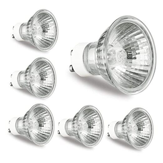 GU10 Halogen Bulb 120V 50W Halogen Light Bulbs for Candle Warmer Lamp, 6 Count