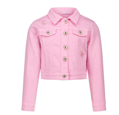 TOPO by Kids Park Mädchen Jeansjacke mit zarter Schmetterling Applikation gr 116