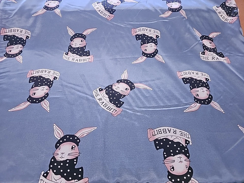 Pantalones de pijama My Rabbit satinado Charmeuse tela fabricante famoso vendido por yarda Foto 3 de 3