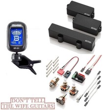 EMG P5J SET BLACK 5 STRING PJ BASS PICKUPS GUITAR TUNER Fender Precision Jazz
