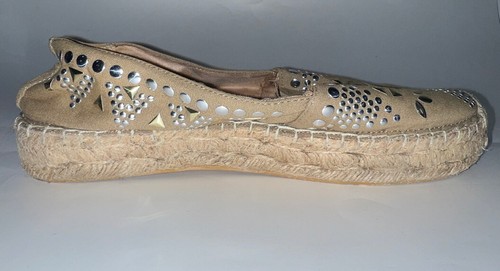 White Mountain HERRING Espadrille Studded Flats Shoes Womens Size 7.5 M - Picture 9 of 10