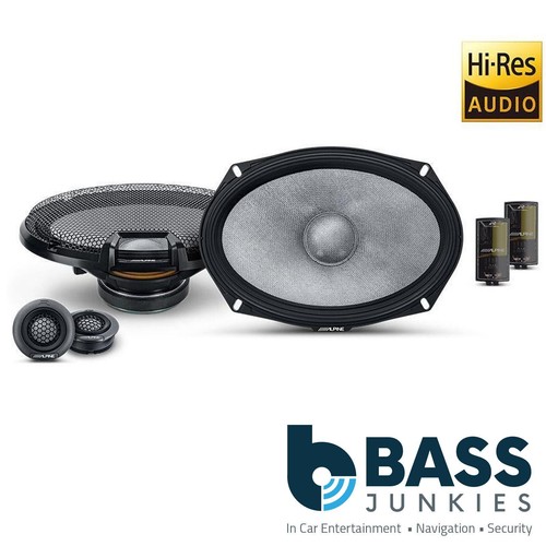 Alpine R2S69C 6"x9" 3Way 600W Audio Speakers Car Van Door Shelf