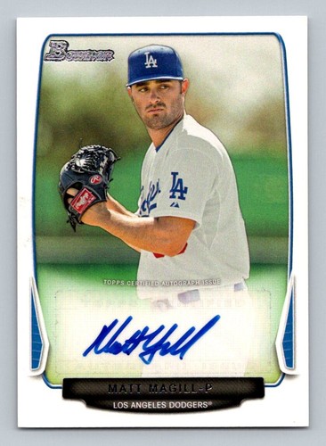 MATT MAGILL AUTO RC 2013 BOWMAN DODGERS