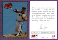 Nolan Ryan Astros 1993 Triad WhatABurger Recollection Card - 5th No Hitter