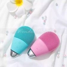 Electric Facial Deep Cleansing Brush Exfoliator Waterproof Face Scrubber Massage