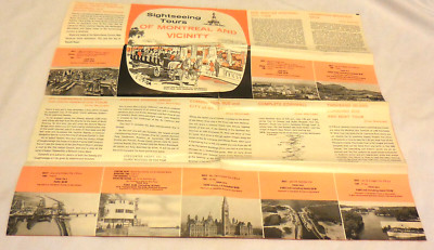1 ad Sightseeing tours of Montreal and Vicinity Canada brochure VTG bus