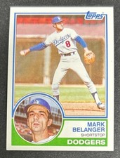 1983 Topps Mark Belanger Baseball Card #273 Dodgers Shortstop NM O/C