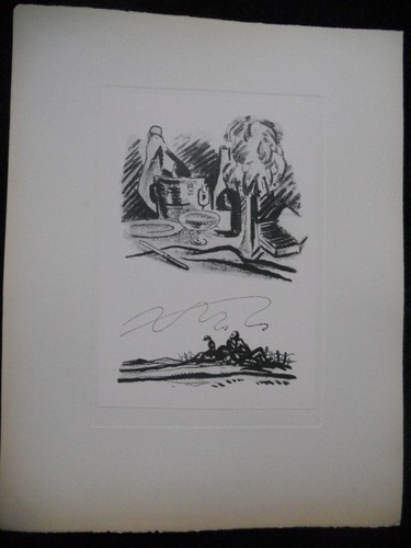 A.F. Del Marle Recueil de 9 gravure Dédicace Signé + Tapuscrit Projet livre 1922 - Picture 3 of 12