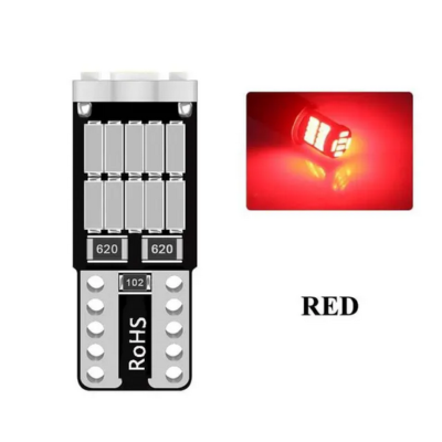 Pack De 10 Ampoules LED Veilleuses T10 W5W Pour Voiture Ou Moto - 6000K Blanc Froid