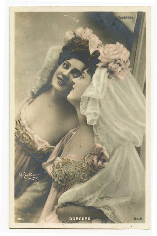 c 1908 Glamor ARLETTE DORGERE Music Hall Theater Vintage French photo postcard