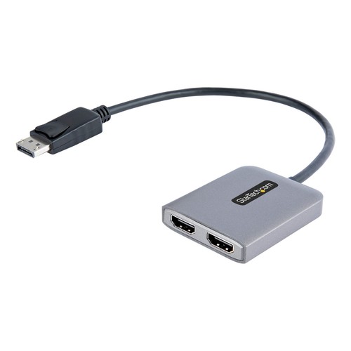 StarTech.com DP to Dual HDMI MST HUB - Dual HDMI 4K 60Hz - DisplayPort Multi Mon