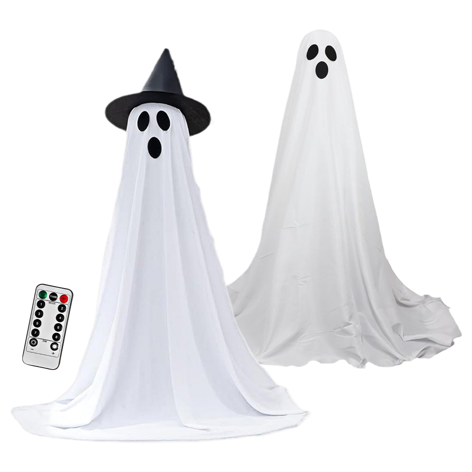 Spooky Ghost String Lights for Outdoor Halloween Decorations