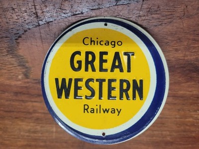 Chicago Great Western Railway 3 Zoll Blechschild