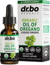 Oregano Oil Organic Liquid Drops-6 Month Supply Organic of Oregano Drops Liquid