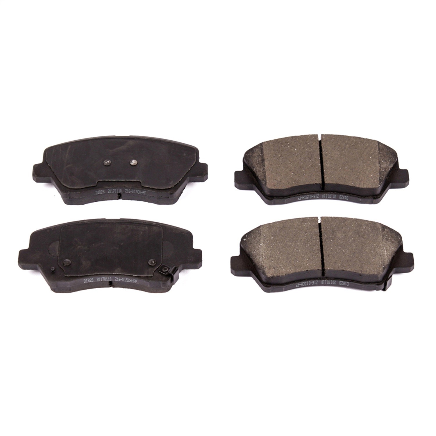 PowerStop 16-1828 Disc Brake Pad Set For 16-21 Hyundai Kia Forte Forte5 Veloster